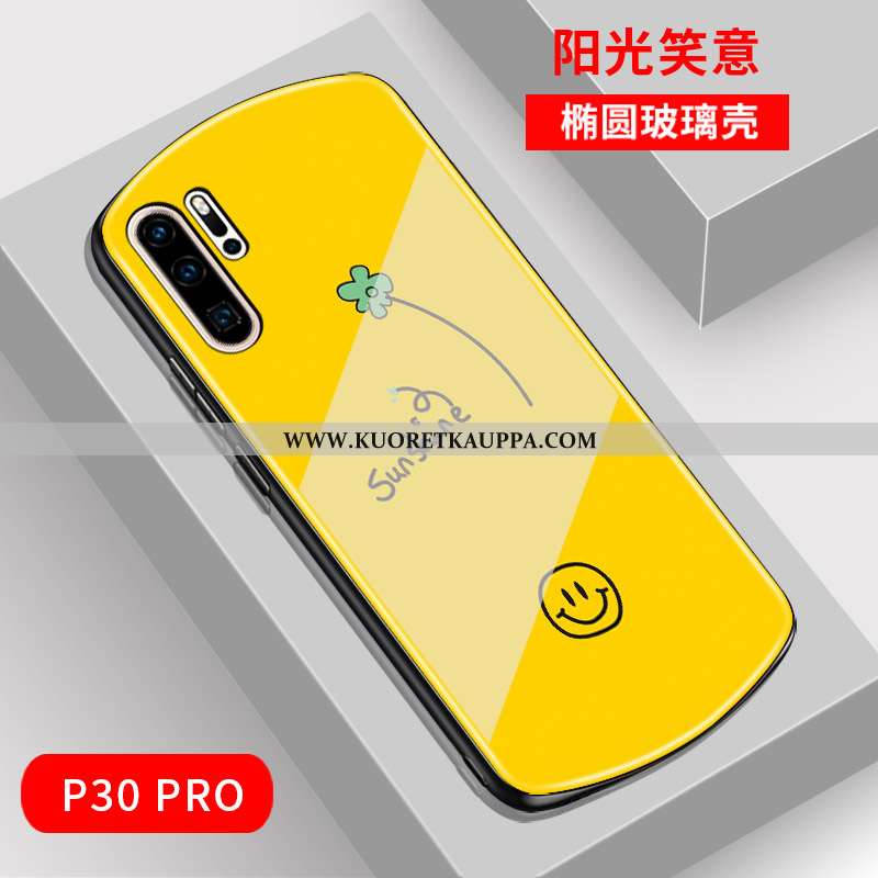 Kuori Huawei P30 Pro, Kuoret Huawei P30 Pro, Kotelo Huawei P30 Pro Lasi Tila Vihreä Puhelimen Peili