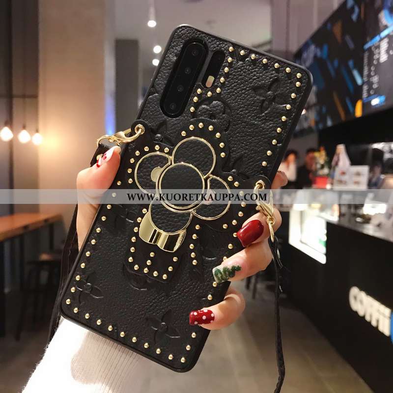 Kuori Huawei P30 Pro, Kuoret Huawei P30 Pro, Kotelo Huawei P30 Pro Luova Aito Nahka Net Red Nahkakuo