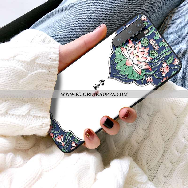 Kuori Huawei P30 Pro, Kuoret Huawei P30 Pro, Kotelo Huawei P30 Pro Luova Kohokuviointi Valkoinen Yle