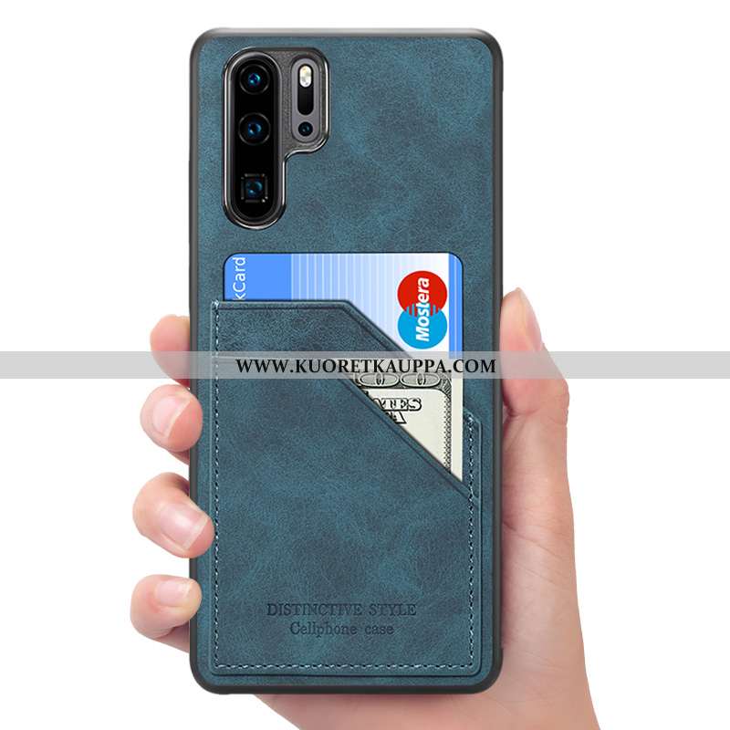Kuori Huawei P30 Pro, Kuoret Huawei P30 Pro, Kotelo Huawei P30 Pro Nahkakuori Salkku Punainen