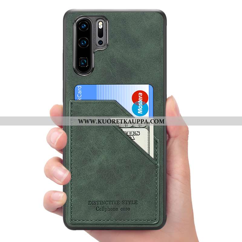 Kuori Huawei P30 Pro, Kuoret Huawei P30 Pro, Kotelo Huawei P30 Pro Nahkakuori Salkku Punainen