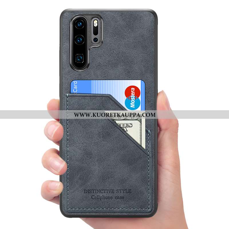 Kuori Huawei P30 Pro, Kuoret Huawei P30 Pro, Kotelo Huawei P30 Pro Nahkakuori Salkku Punainen