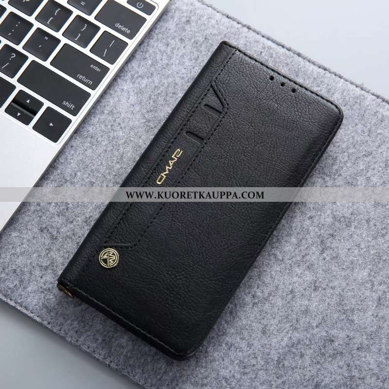 Kuori Huawei P30 Pro, Kuoret Huawei P30 Pro, Kotelo Huawei P30 Pro Nahkakuori Salkku Tummansininen S