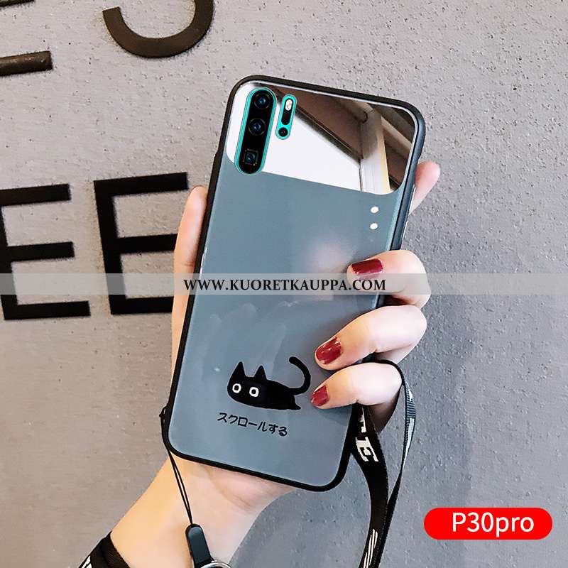 Kuori Huawei P30 Pro, Kuoret Huawei P30 Pro, Kotelo Huawei P30 Pro Pehmeä Neste Silikoni Vihreä Pers