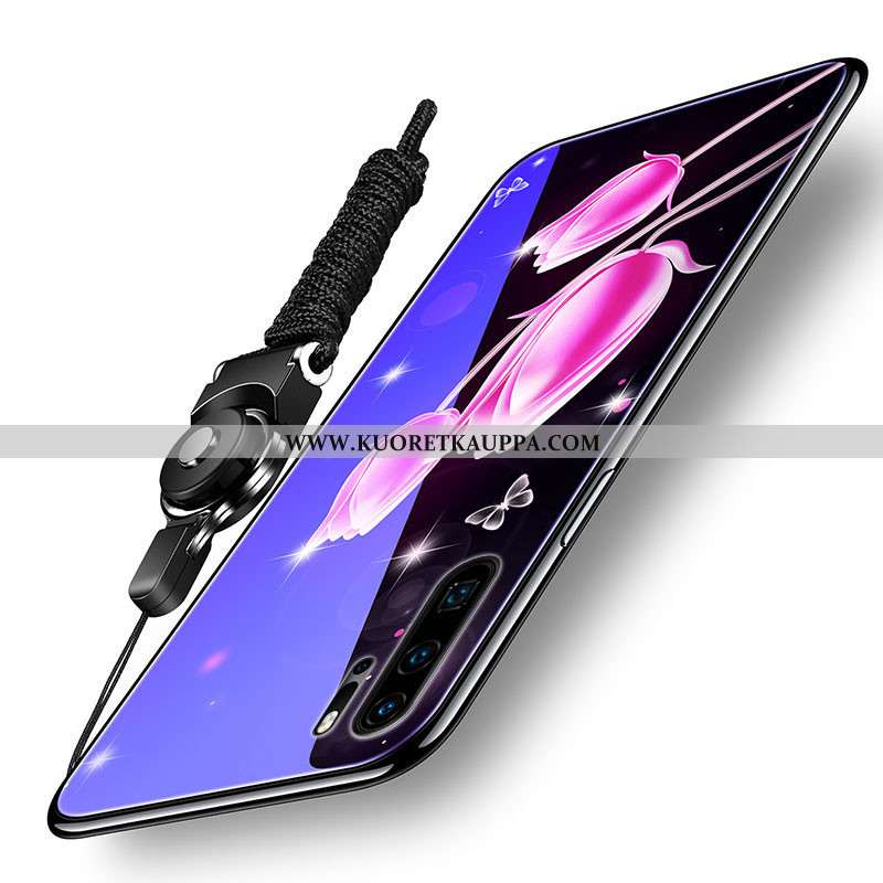 Kuori Huawei P30 Pro, Kuoret Huawei P30 Pro, Kotelo Huawei P30 Pro Silikoni Suojaus Violetti Kova Su