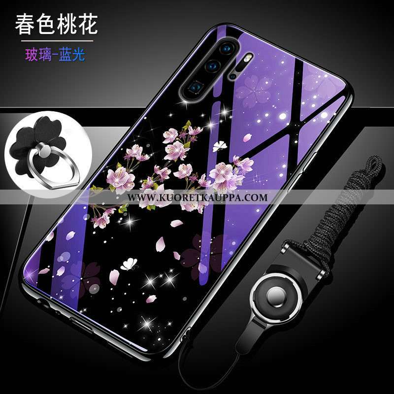 Kuori Huawei P30 Pro, Kuoret Huawei P30 Pro, Kotelo Huawei P30 Pro Silikoni Suojaus Violetti Kova Su