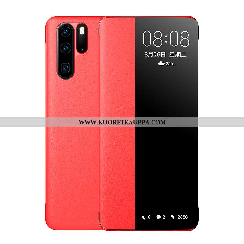 Kuori Huawei P30 Pro, Kuoret Huawei P30 Pro, Kotelo Huawei P30 Pro Suojaus Nahkakuori Aito Nahka Mur