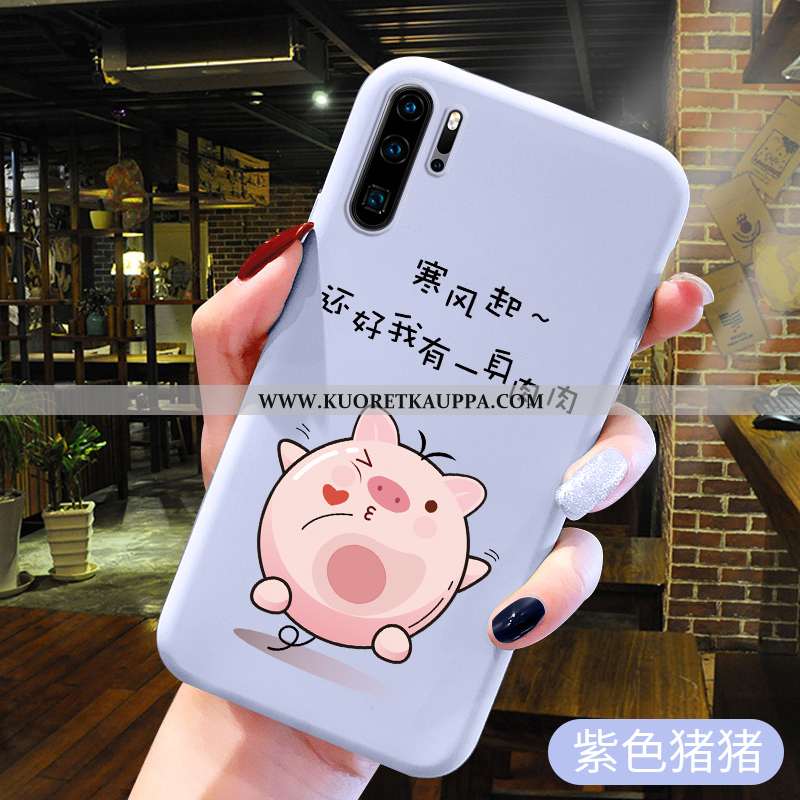 Kuori Huawei P30 Pro, Kuoret Huawei P30 Pro, Kotelo Huawei P30 Pro Suuntaus Pehmeä Neste Sininen