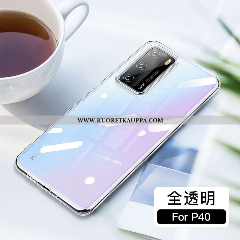 Kuori Huawei P40, Kuoret Huawei P40, Kotelo Huawei P40 Läpinäkyvä Luova All Inclusive Ultra Sininen