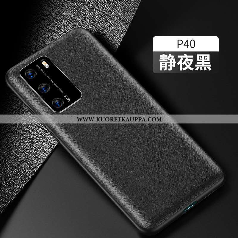 Kuori Huawei P40, Kuoret Huawei P40, Kotelo Huawei P40 Nahka Murtumaton Violetti Puhelimen