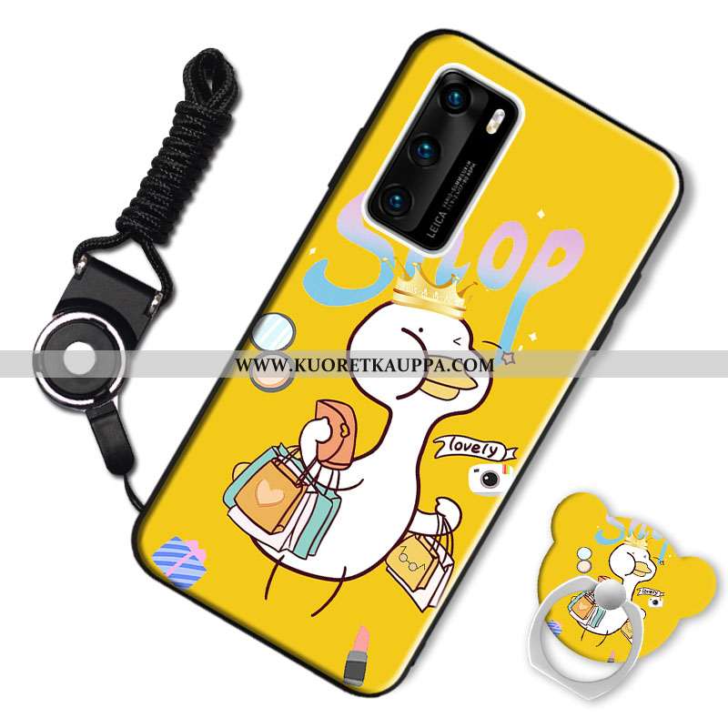 Kuori Huawei P40, Kuoret Huawei P40, Kotelo Huawei P40 Pehmeä Neste Pesty Suede Ihana Viininpunainen