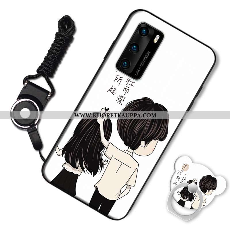 Kuori Huawei P40, Kuoret Huawei P40, Kotelo Huawei P40 Pehmeä Neste Pesty Suede Ihana Viininpunainen