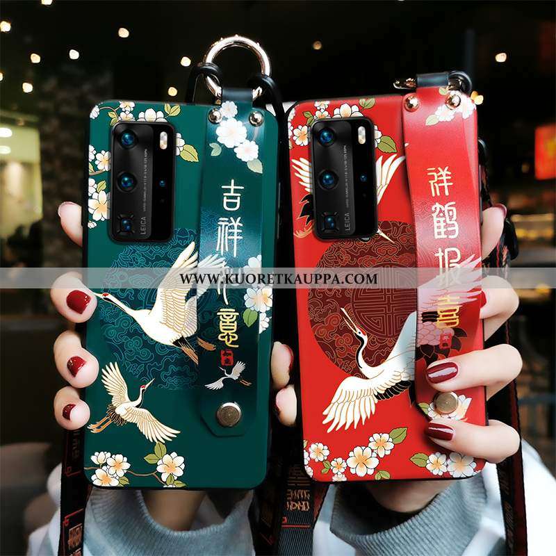 Kuori Huawei P40, Kuoret Huawei P40, Kotelo Huawei P40 Pehmeä Neste Suojaus Vihreä Puhelimen Armeija