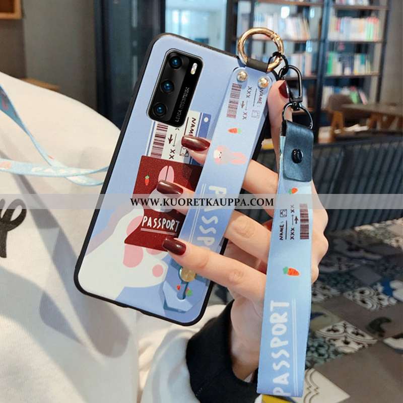 Kuori Huawei P40, Kuoret Huawei P40, Kotelo Huawei P40 Persoonallisuus Ripustettava Kaula Hemming Pu
