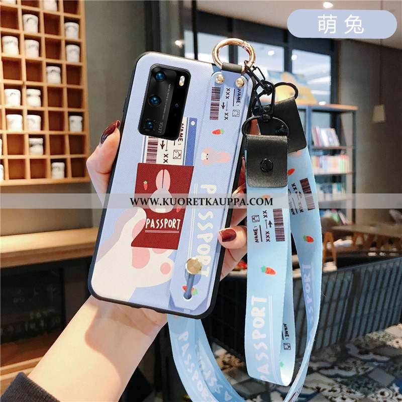 Kuori Huawei P40, Kuoret Huawei P40, Kotelo Huawei P40 Persoonallisuus Ripustettava Kaula Hemming Pu