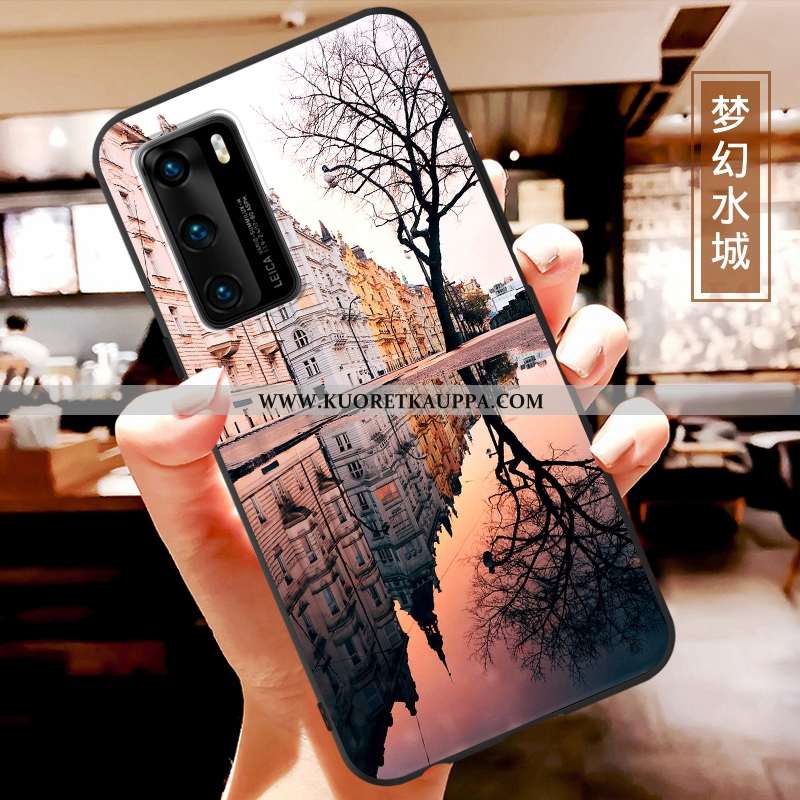 Kuori Huawei P40, Kuoret Huawei P40, Kotelo Huawei P40 Pesty Suede Persoonallisuus Suuntaus Valo Ult