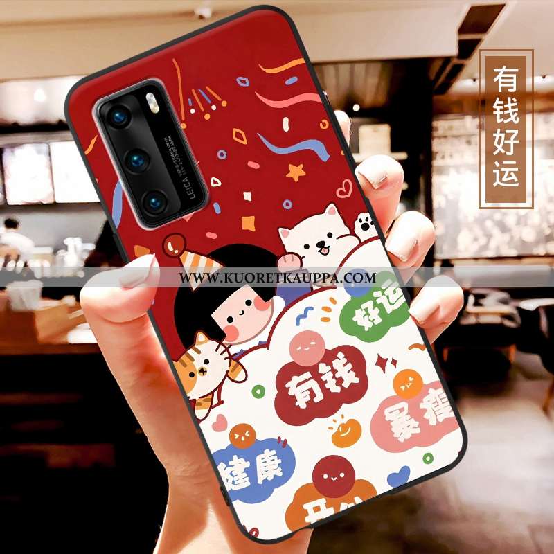 Kuori Huawei P40, Kuoret Huawei P40, Kotelo Huawei P40 Pesty Suede Persoonallisuus Suuntaus Valo Ult