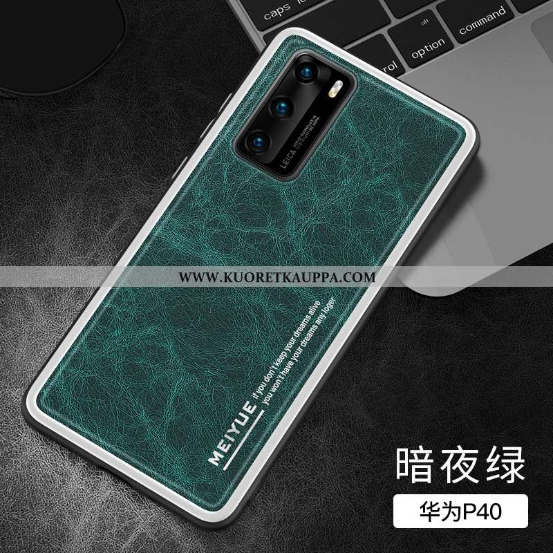 Kuori Huawei P40, Kuoret Huawei P40, Kotelo Huawei P40 Silikoni Suojaus Tummansininen Ultra Tummansi