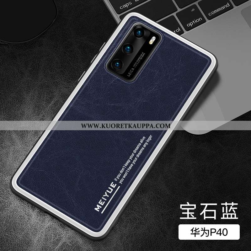 Kuori Huawei P40, Kuoret Huawei P40, Kotelo Huawei P40 Silikoni Suojaus Tummansininen Ultra Tummansi