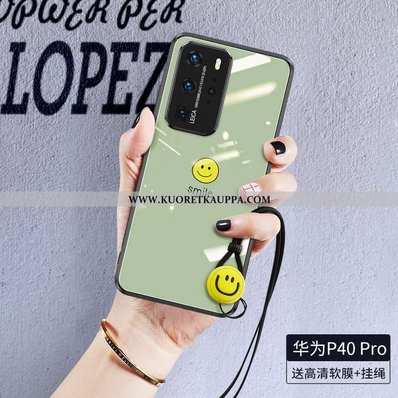 Kuori Huawei P40, Kuoret Huawei P40, Kotelo Huawei P40 Silikoni Suojaus Vihreä All Inclusive Persoon
