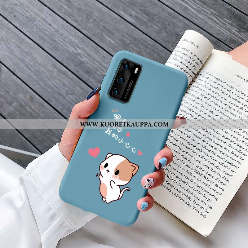 Kuori Huawei P40, Kuoret Huawei P40, Kotelo Huawei P40 Suojaus Luova Puhelimen Sininen