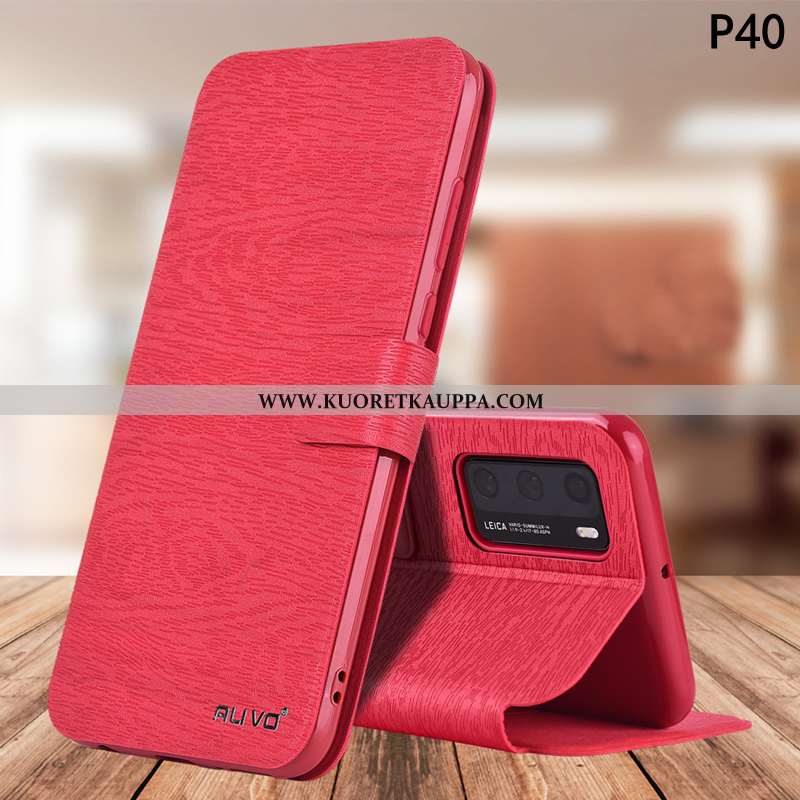 Kuori Huawei P40, Kuoret Huawei P40, Kotelo Huawei P40 Suojaus Nahkakuori Puhelimen Murtumaton Champ