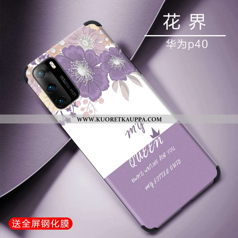 Kuori Huawei P40, Kuoret Huawei P40, Kotelo Huawei P40 Suojaus Pesty Suede Persoonallisuus Yksinkert