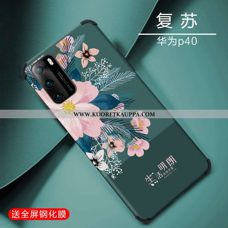 Kuori Huawei P40, Kuoret Huawei P40, Kotelo Huawei P40 Suojaus Pesty Suede Persoonallisuus Yksinkert