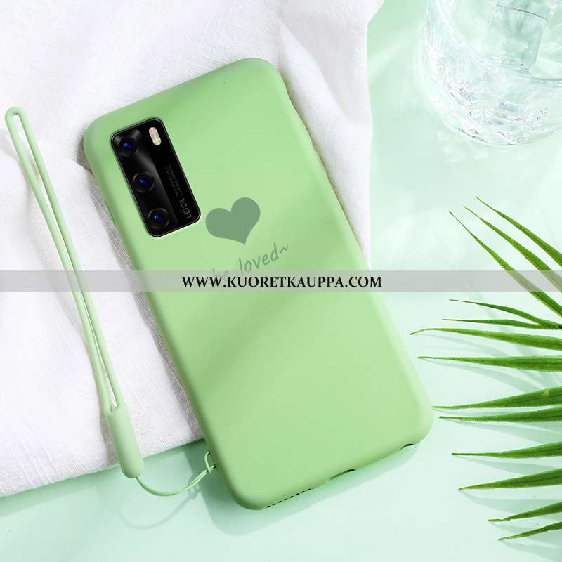 Kuori Huawei P40, Kuoret Huawei P40, Kotelo Huawei P40 Ultra Pehmeä Neste Rakastunut Puhelimen Pinkk