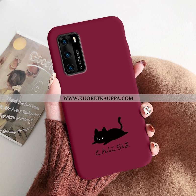 Kuori Huawei P40, Kuoret Huawei P40, Kotelo Huawei P40 Ultra Pehmeä Neste Yksinkertainen Murtumaton 