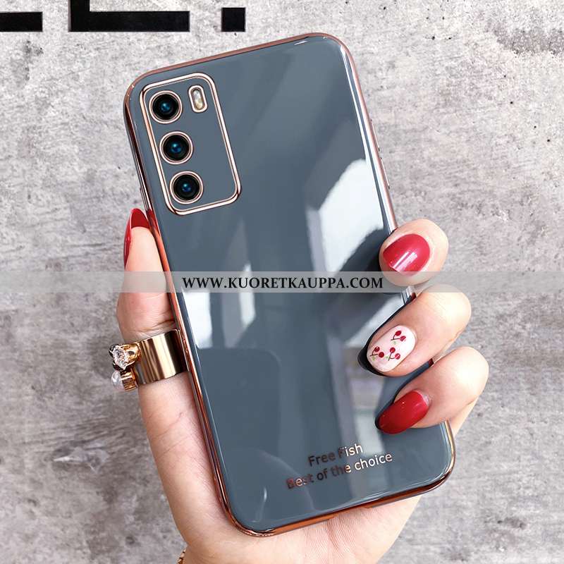 Kuori Huawei P40, Kuoret Huawei P40, Kotelo Huawei P40 Valo Silikoni Ultra Pehmeä Neste Vihreä