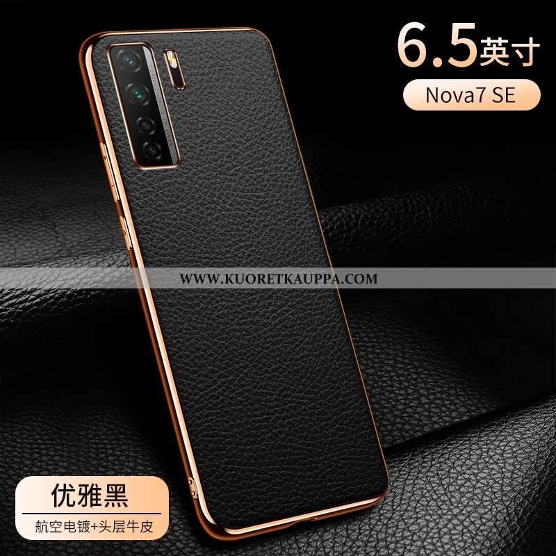 Kuori Huawei P40 Lite 5g, Kuoret Huawei P40 Lite 5g, Kotelo Huawei P40 Lite 5g Aito Nahka Nahka Valo