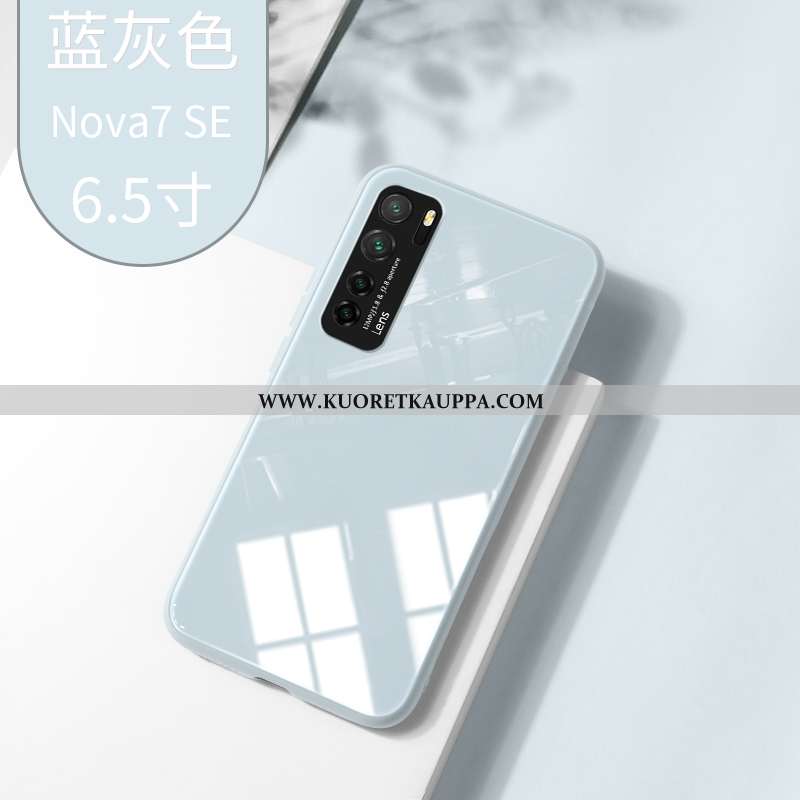 Kuori Huawei P40 Lite 5g, Kuoret Huawei P40 Lite 5g, Kotelo Huawei P40 Lite 5g Lasi Suuntaus Harmaa 