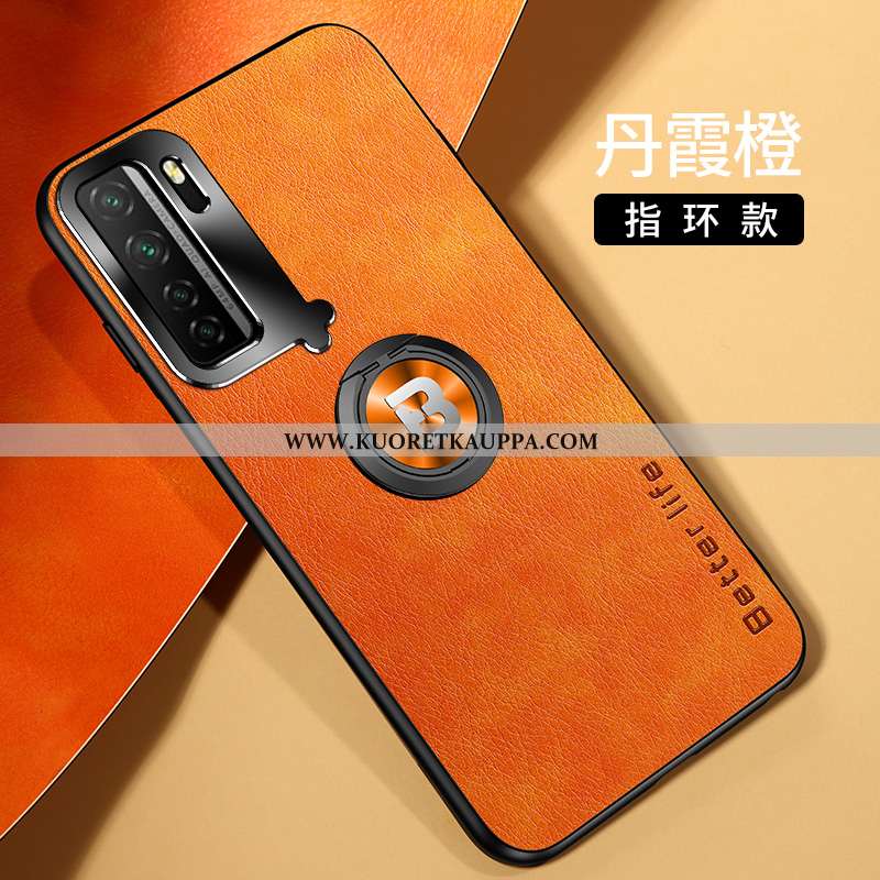 Kuori Huawei P40 Lite 5g, Kuoret Huawei P40 Lite 5g, Kotelo Huawei P40 Lite 5g Nahka Kukkakuvio Meta