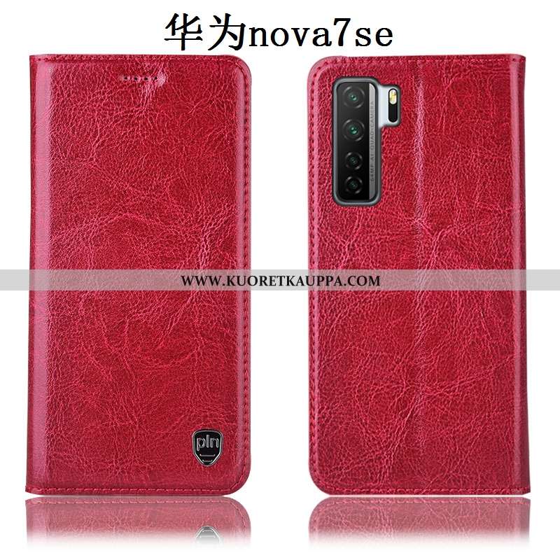 Kuori Huawei P40 Lite 5g, Kuoret Huawei P40 Lite 5g, Kotelo Huawei P40 Lite 5g Nahkakuori Kukkakuvio