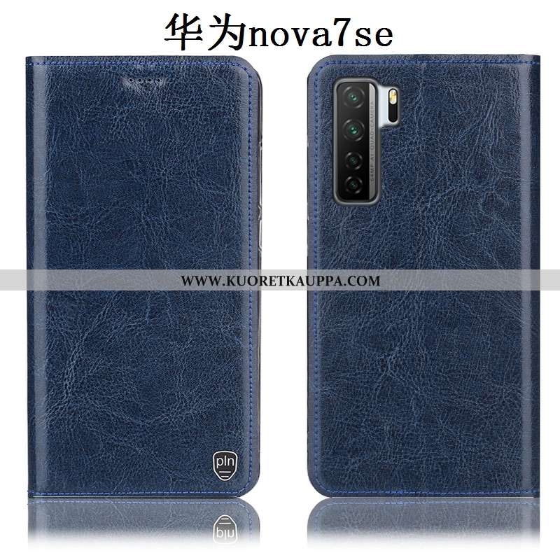 Kuori Huawei P40 Lite 5g, Kuoret Huawei P40 Lite 5g, Kotelo Huawei P40 Lite 5g Nahkakuori Kukkakuvio