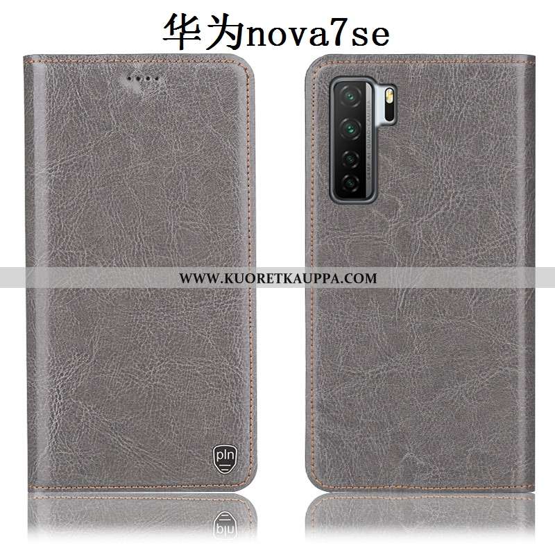 Kuori Huawei P40 Lite 5g, Kuoret Huawei P40 Lite 5g, Kotelo Huawei P40 Lite 5g Nahkakuori Kukkakuvio