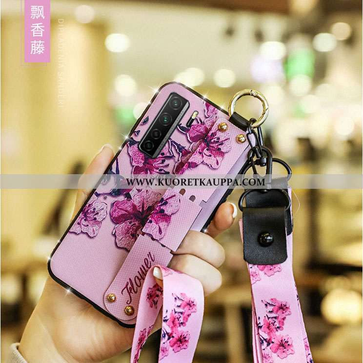 Kuori Huawei P40 Lite 5g, Kuoret Huawei P40 Lite 5g, Kotelo Huawei P40 Lite 5g Nahkakuori Rhinestone