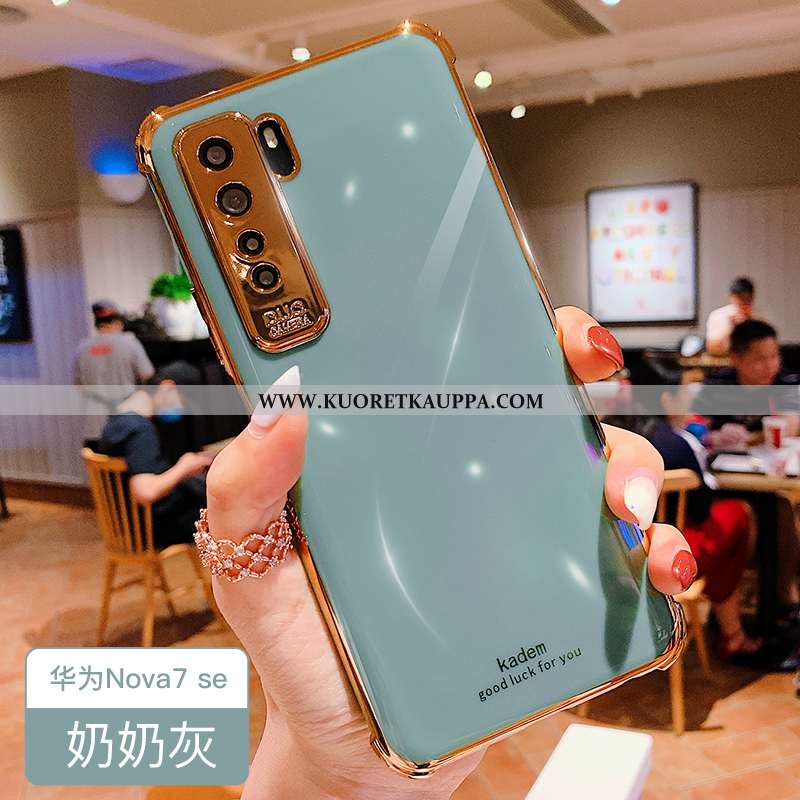 Kuori Huawei P40 Lite 5g, Kuoret Huawei P40 Lite 5g, Kotelo Huawei P40 Lite 5g Silikoni Suojaus Vihr