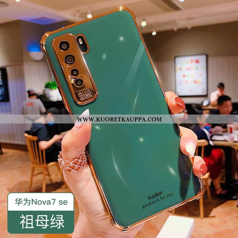 Kuori Huawei P40 Lite 5g, Kuoret Huawei P40 Lite 5g, Kotelo Huawei P40 Lite 5g Silikoni Suojaus Vihr