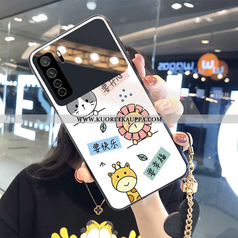 Kuori Huawei P40 Lite 5g, Kuoret Huawei P40 Lite 5g, Kotelo Huawei P40 Lite 5g Suojaus Lasi Valkoine