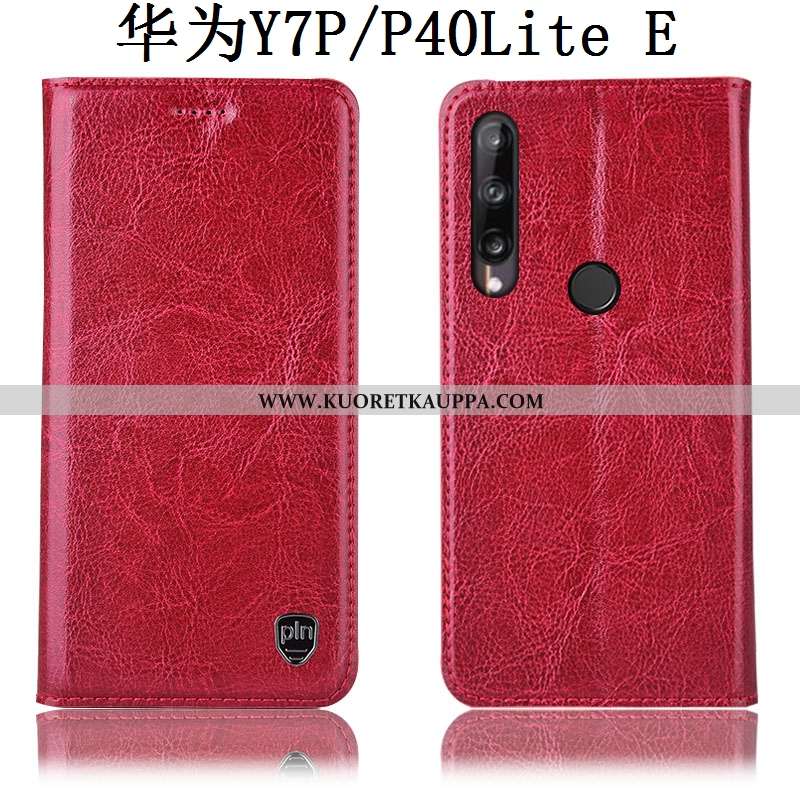 Kuori Huawei P40 Lite E, Kuoret Huawei P40 Lite E, Kotelo Huawei P40 Lite E Kukkakuvio Suojaus Nahka