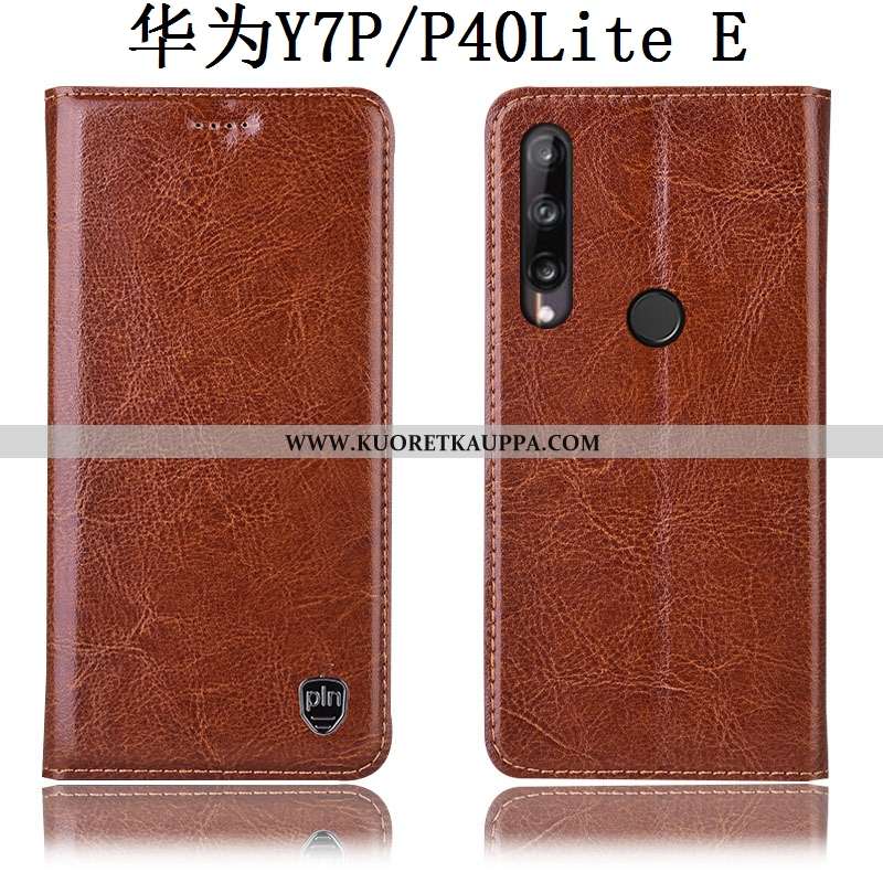 Kuori Huawei P40 Lite E, Kuoret Huawei P40 Lite E, Kotelo Huawei P40 Lite E Kukkakuvio Suojaus Nahka