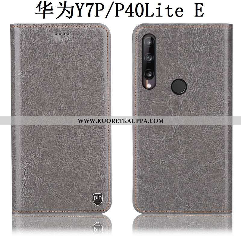 Kuori Huawei P40 Lite E, Kuoret Huawei P40 Lite E, Kotelo Huawei P40 Lite E Kukkakuvio Suojaus Nahka