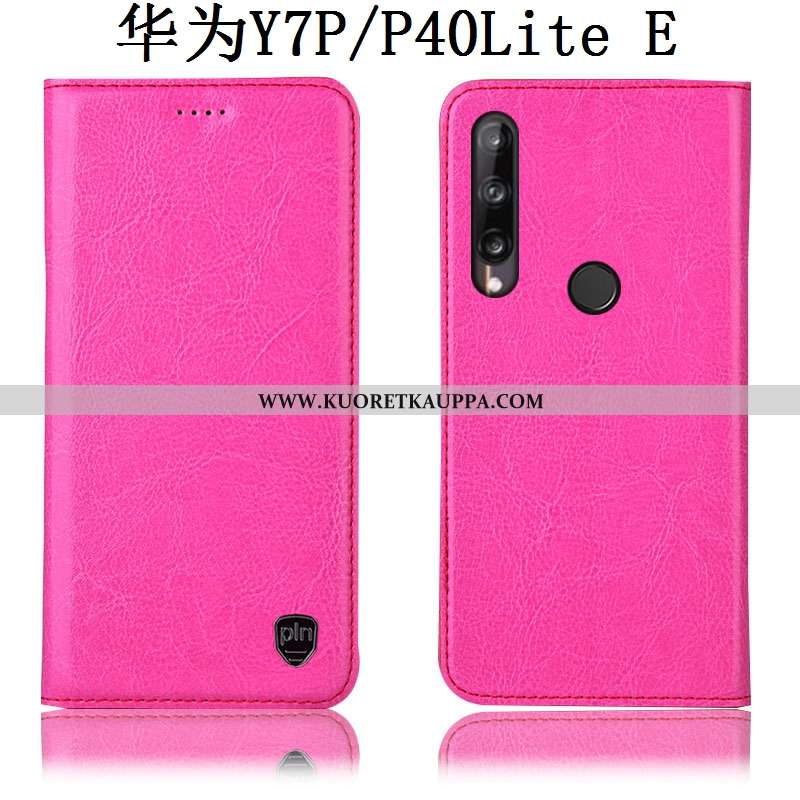 Kuori Huawei P40 Lite E, Kuoret Huawei P40 Lite E, Kotelo Huawei P40 Lite E Kukkakuvio Suojaus Nahka