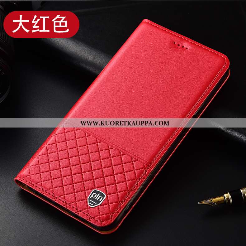 Kuori Huawei P40 Lite E, Kuoret Huawei P40 Lite E, Kotelo Huawei P40 Lite E Nahkakuori Suojaus Ruudu