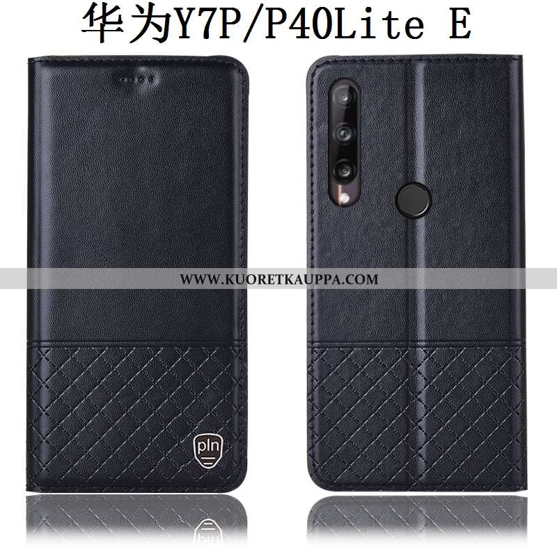 Kuori Huawei P40 Lite E, Kuoret Huawei P40 Lite E, Kotelo Huawei P40 Lite E Nahkakuori Suojaus Ruudu