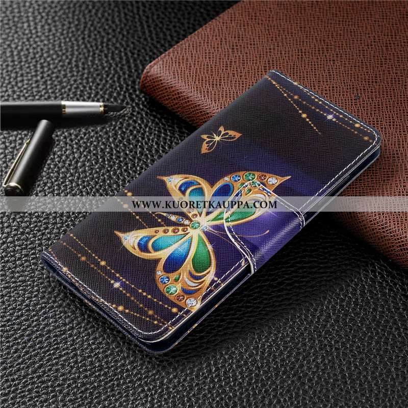 Kuori Huawei P40 Lite E, Kuoret Huawei P40 Lite E, Kotelo Huawei P40 Lite E Nahkakuori Suojaus Sinin