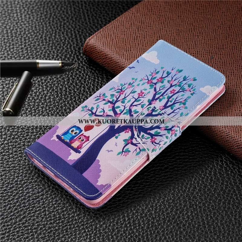 Kuori Huawei P40 Lite E, Kuoret Huawei P40 Lite E, Kotelo Huawei P40 Lite E Nahkakuori Suojaus Sinin