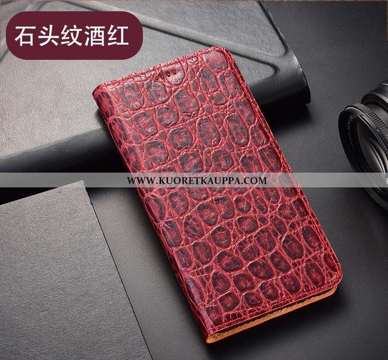 Kuori Huawei P40 Lite E, Kuoret Huawei P40 Lite E, Kotelo Huawei P40 Lite E Suojaus Nahkakuori Viini